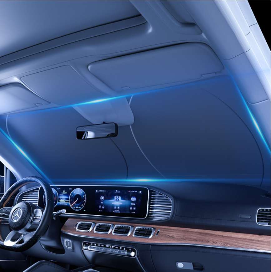 Car Windshield Sunshade Cover. Light Reflect. Blocks Heat and Sun. Foldable Sun Shield 【Medium Size: 59 x 27.5 inches】