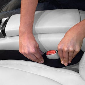 Car Drop Stop - The Original Patented Car Seat Gap Filler - Set of 2 and Slide Free Pad and Light 【17.95 x 5.04 x 2.6 inches】