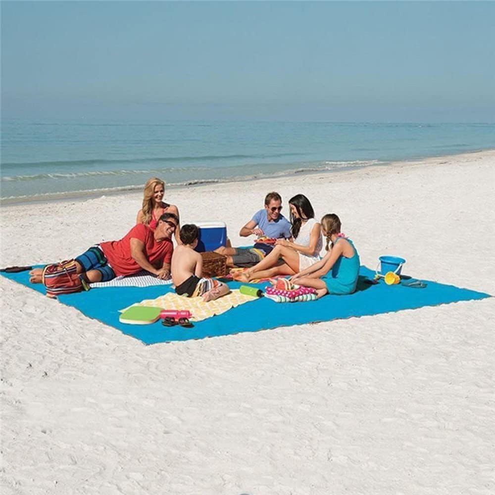 Sand Proof Blanket Sand Free Lightweight Compact Large Beach Towel Mat Fast Dry Waterproof Easy Clean Ultra Portable Blanket 【79“inches * 79"inches】