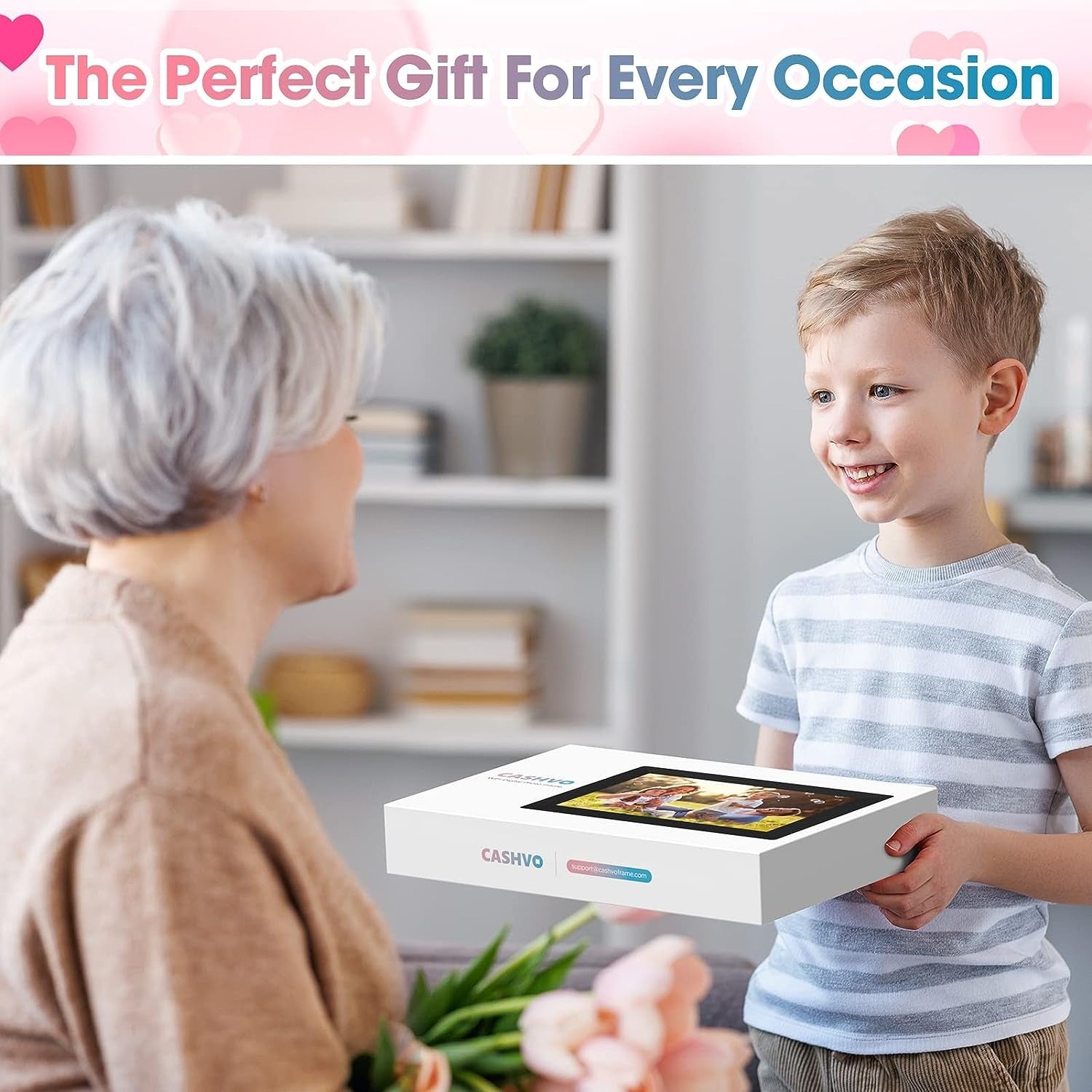 WiFi  10.1" 15.6'' Digital Picture Frame with 1920x1080 Resolution, FHD IPS Touchscreen Digital Photo Frame Share Photos and Videos Remotely via APP