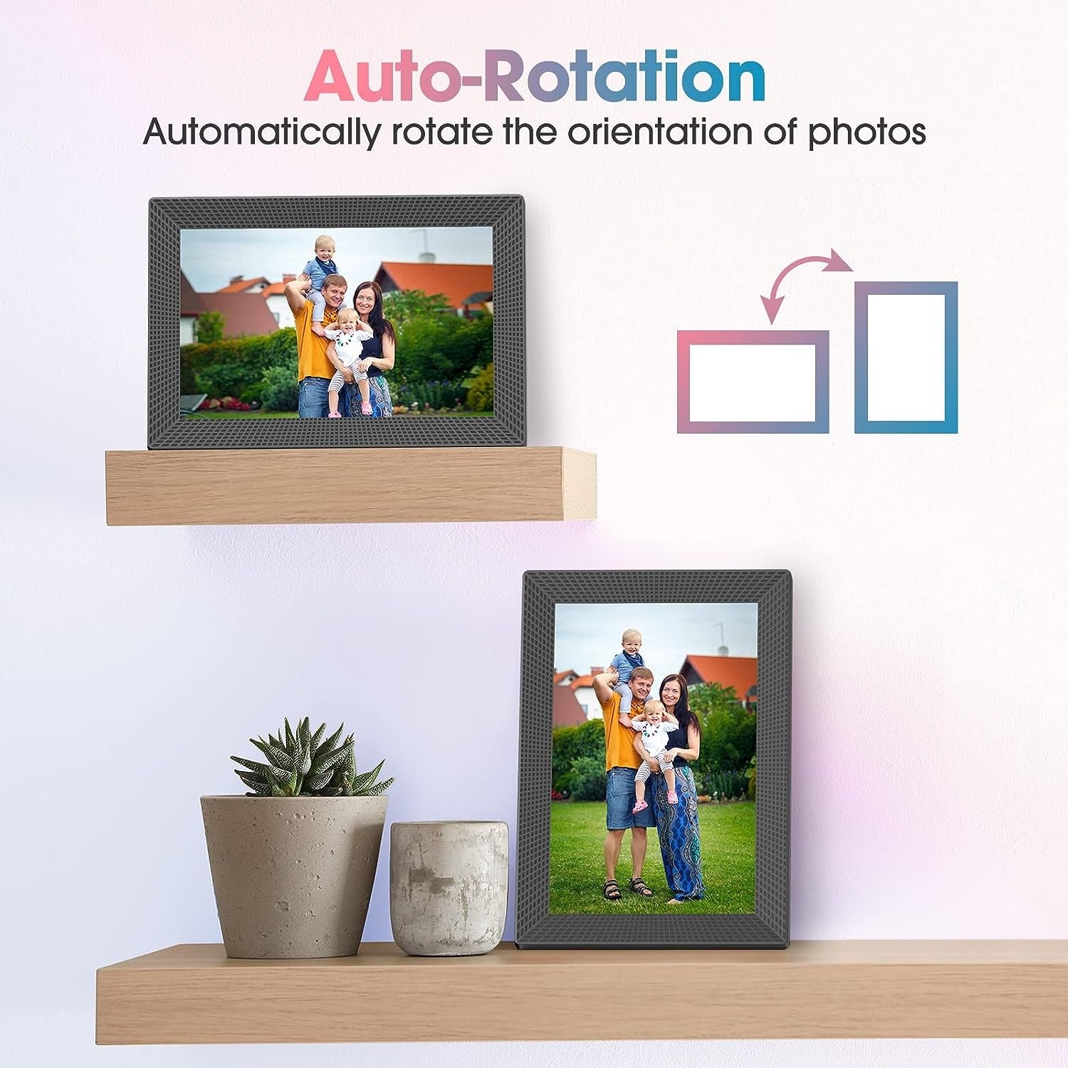 WiFi  10.1" 15.6'' Digital Picture Frame with 1920x1080 Resolution, FHD IPS Touchscreen Digital Photo Frame Share Photos and Videos Remotely via APP