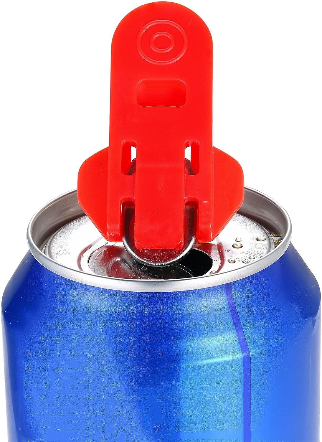 Manual Easy Can Opener, 6 Pack Colorful Soda Beer Can Opener & Beverage Can Cover Protector, Premium Plastic Shields Can Openers for Pop, Coke, Beer, Soda, Drink Aluminum Beverage