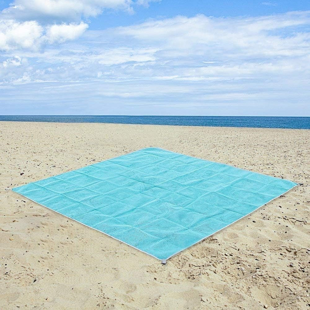Sand Proof Blanket Sand Free Lightweight Compact Large Beach Towel Mat Fast Dry Waterproof Easy Clean Ultra Portable Blanket 【79“inches * 79"inches】
