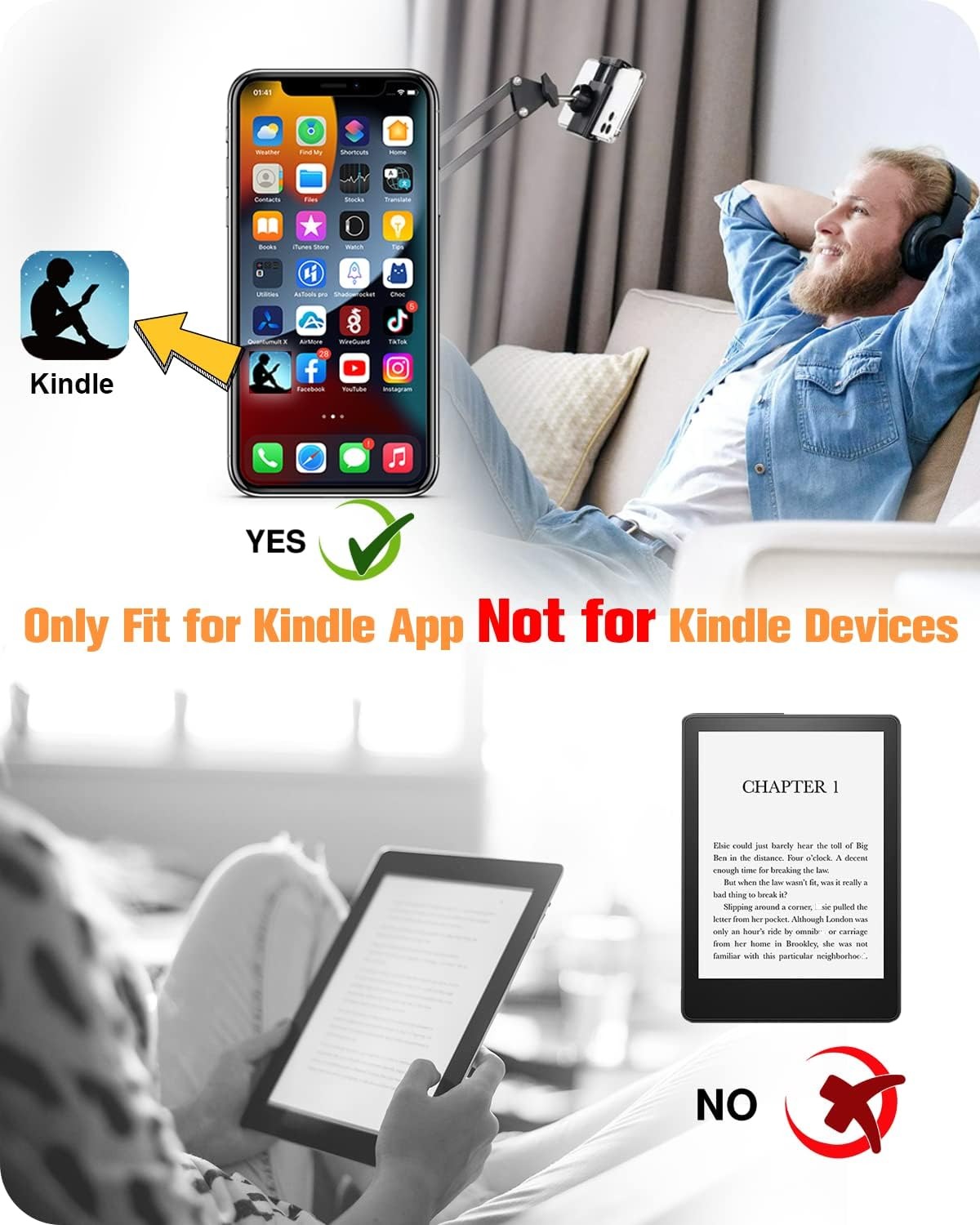 Tiktok Remote Control TIK Tok Scrolling Ring, Finger Remote for Tiktok Short Video Remote Controller, Bluetooth Remote for Android iPhone iPad, Kindle APP Page Turner - Not for Kindle Devices (Black)