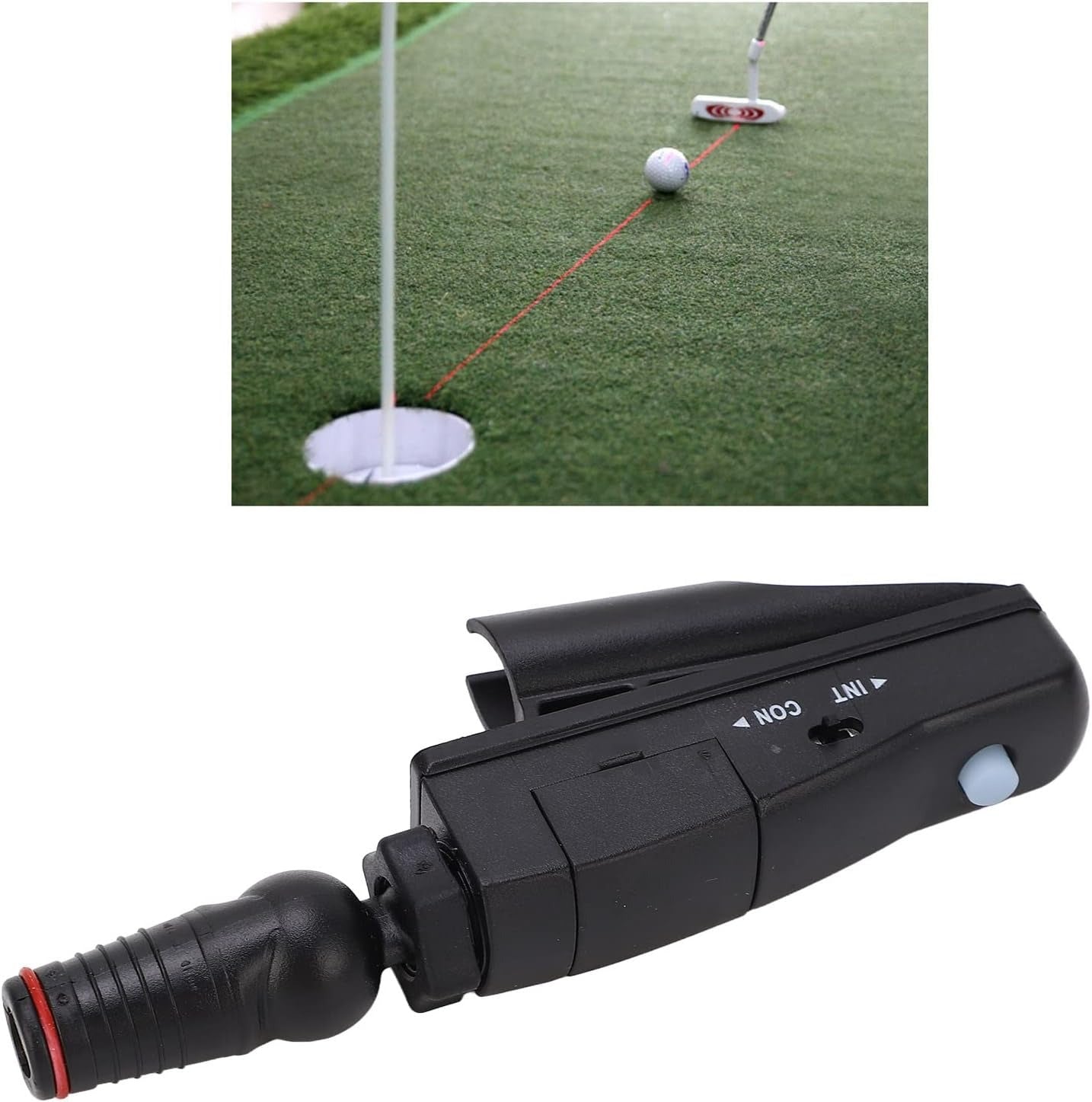 Golf Putter Laser Sight Pointer Golf Training Aids for Putting Practice Swinging Plane Corrector Posture Indicator Laser Red Line Pointer Portable Putter