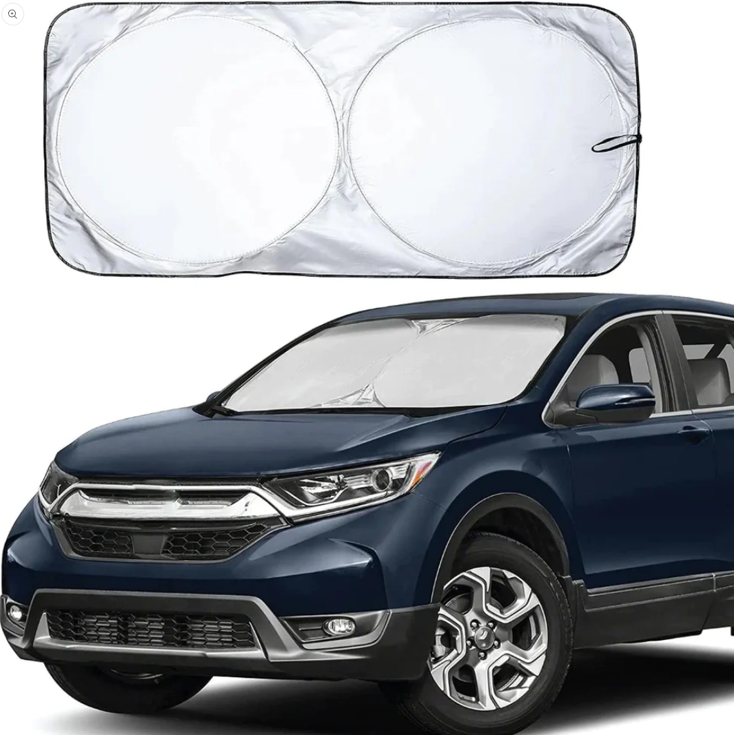 Car Windshield Sunshade Cover. Light Reflect. Blocks Heat and Sun. Foldable Sun Shield 【Medium Size: 59 x 27.5 inches】