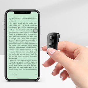 Tiktok Remote Control TIK Tok Scrolling Ring, Finger Remote for Tiktok Short Video Remote Controller, Bluetooth Remote for Android iPhone iPad, Kindle APP Page Turner - Not for Kindle Devices (Black)
