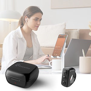 Tiktok Remote Control TIK Tok Scrolling Ring, Finger Remote for Tiktok Short Video Remote Controller, Bluetooth Remote for Android iPhone iPad, Kindle APP Page Turner - Not for Kindle Devices (Black)