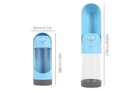 Portable Pet Water Bottle, Travel Water Cup Dispenser for Dogs Cats Small Animals, Antibacterial Drawer-Style Reversible & Lightweight Leak Proof BPA Free Food Grade Outdoor Drink Bottle Bowl