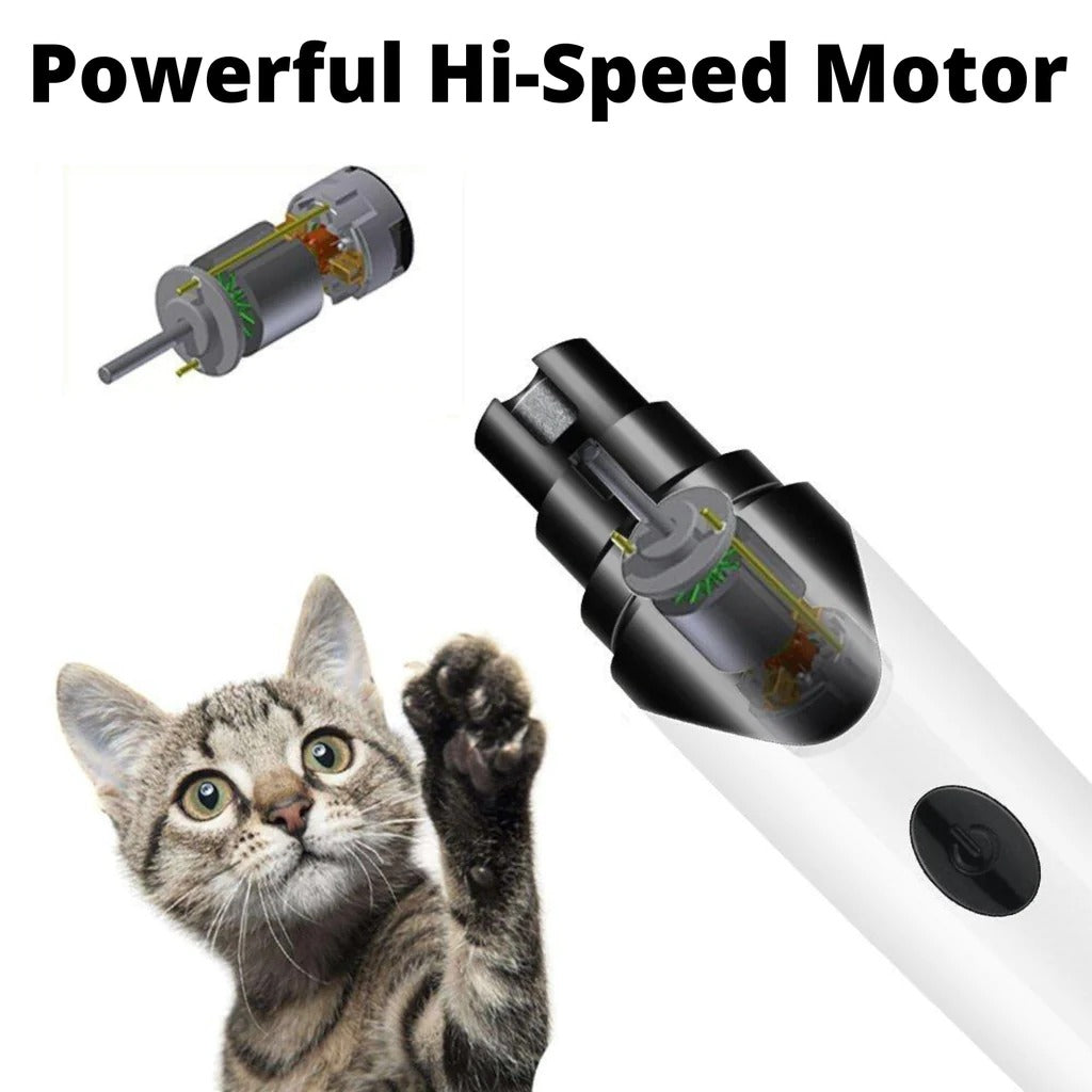 無痛 USB 充電狗指甲研磨器可充電寵物指甲刀靜音電動狗貓爪子指甲美容修剪工具