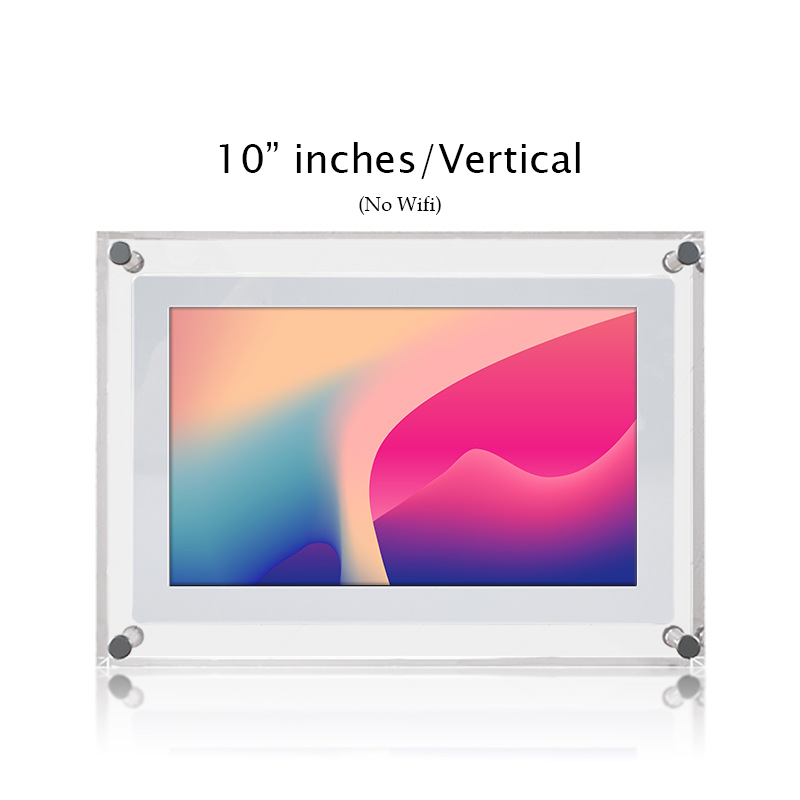 Amaboo Acrylic Digital Picture Frame, Newest Transparent Photo Frame Design Digital Photo Frame-IPS HD Screen 16GB Memory Auto Rotation Photo/Music/Video Playback 【5" & 7" & 10.1" inch WiFi Frameo】
