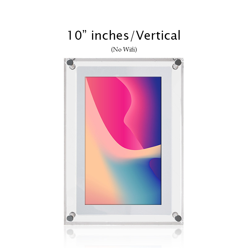 Amaboo Acrylic Digital Picture Frame, Newest Transparent Photo Frame Design Digital Photo Frame-IPS HD Screen 16GB Memory Auto Rotation Photo/Music/Video Playback 【5" & 7" & 10.1" inch WiFi Frameo】