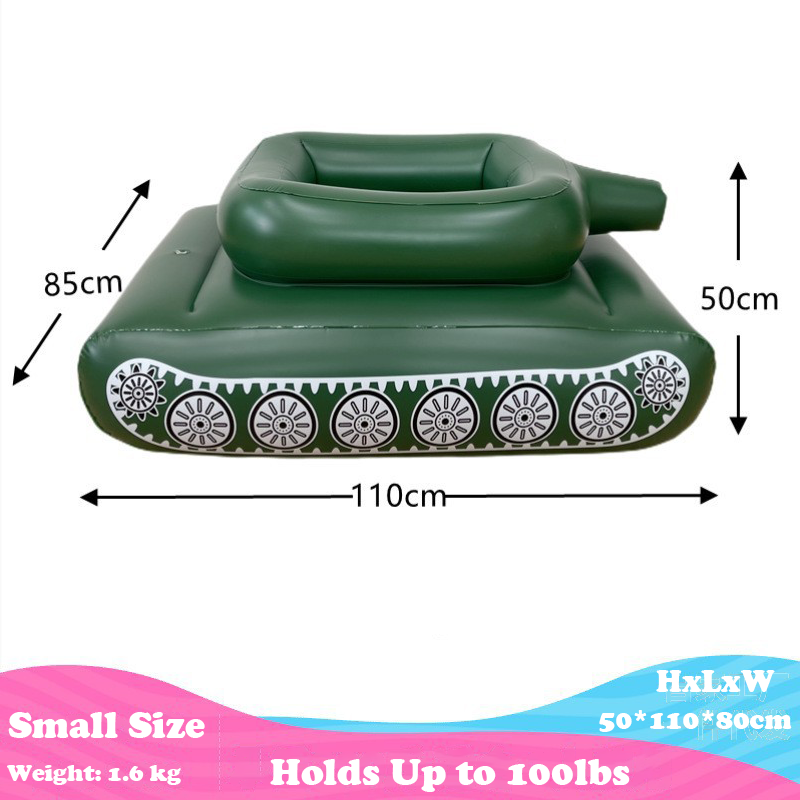 Tank Pool Floats Adult Inflatable Tank Pool Float With Water Cannon, Army Tank Pool Lounger Floaties With Squirt Water Gun, Kids Tank Pool Floats With Blast,Summer Fun Pool Beach Lake Game Battle Toys 【Adult & Kids Size】