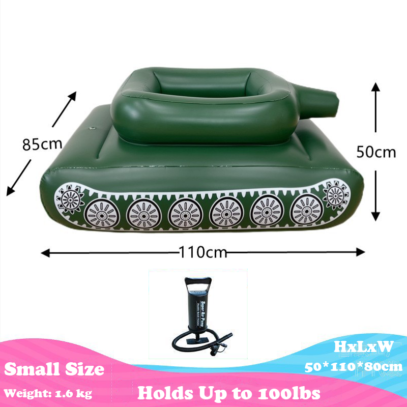 Tank Pool Floats Adult Inflatable Tank Pool Float With Water Cannon, Army Tank Pool Lounger Floaties With Squirt Water Gun, Kids Tank Pool Floats With Blast,Summer Fun Pool Beach Lake Game Battle Toys 【Adult & Kids Size】
