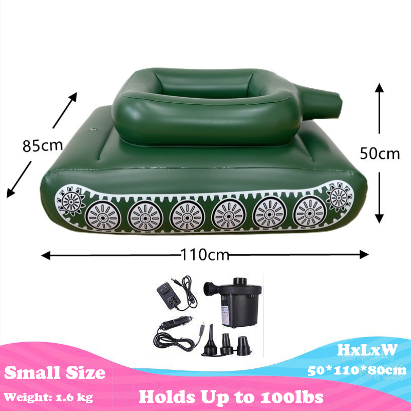 Tank Pool Floats Adult Inflatable Tank Pool Float With Water Cannon, Army Tank Pool Lounger Floaties With Squirt Water Gun, Kids Tank Pool Floats With Blast,Summer Fun Pool Beach Lake Game Battle Toys 【Adult & Kids Size】