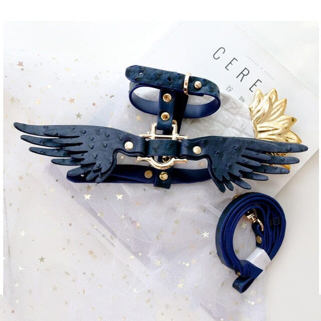 Teddy Bears Angel Network Red traction rope skin pink strap Marges Cat item ring external use pet collar wings cat leash harness 4ever Pet Lover E L