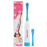 Electric Pet Dog Tooth Brush Cleaning Dogs Teeth with Non-slip Handle Perfect Teeth Care for Pet Dog Oral Health Products 4ever Pet Lover Blue
