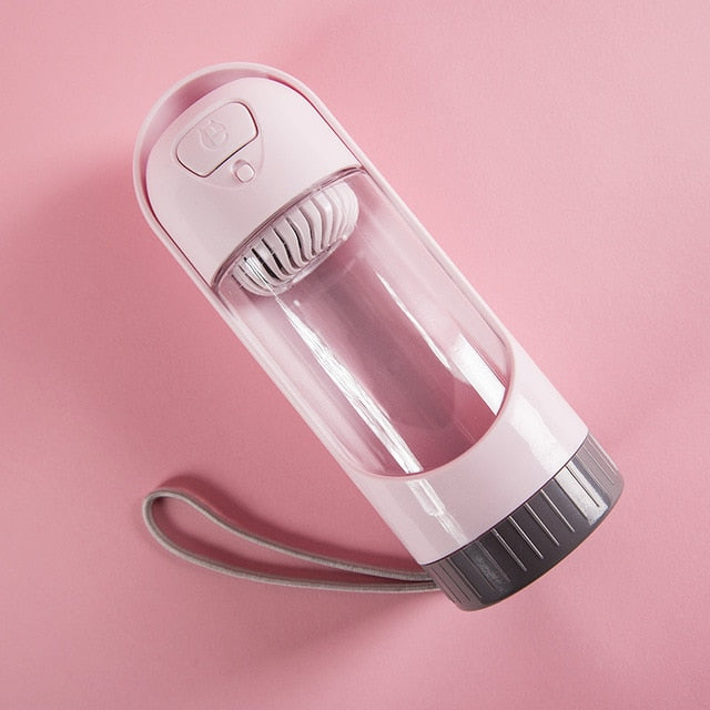 Portable Pet Water Bottle, Travel Water Cup Dispenser for Dogs Cats Small Animals, Antibacterial Drawer-Style Reversible & Lightweight Leak Proof BPA Free Food Grade Outdoor Drink Bottle Bowl