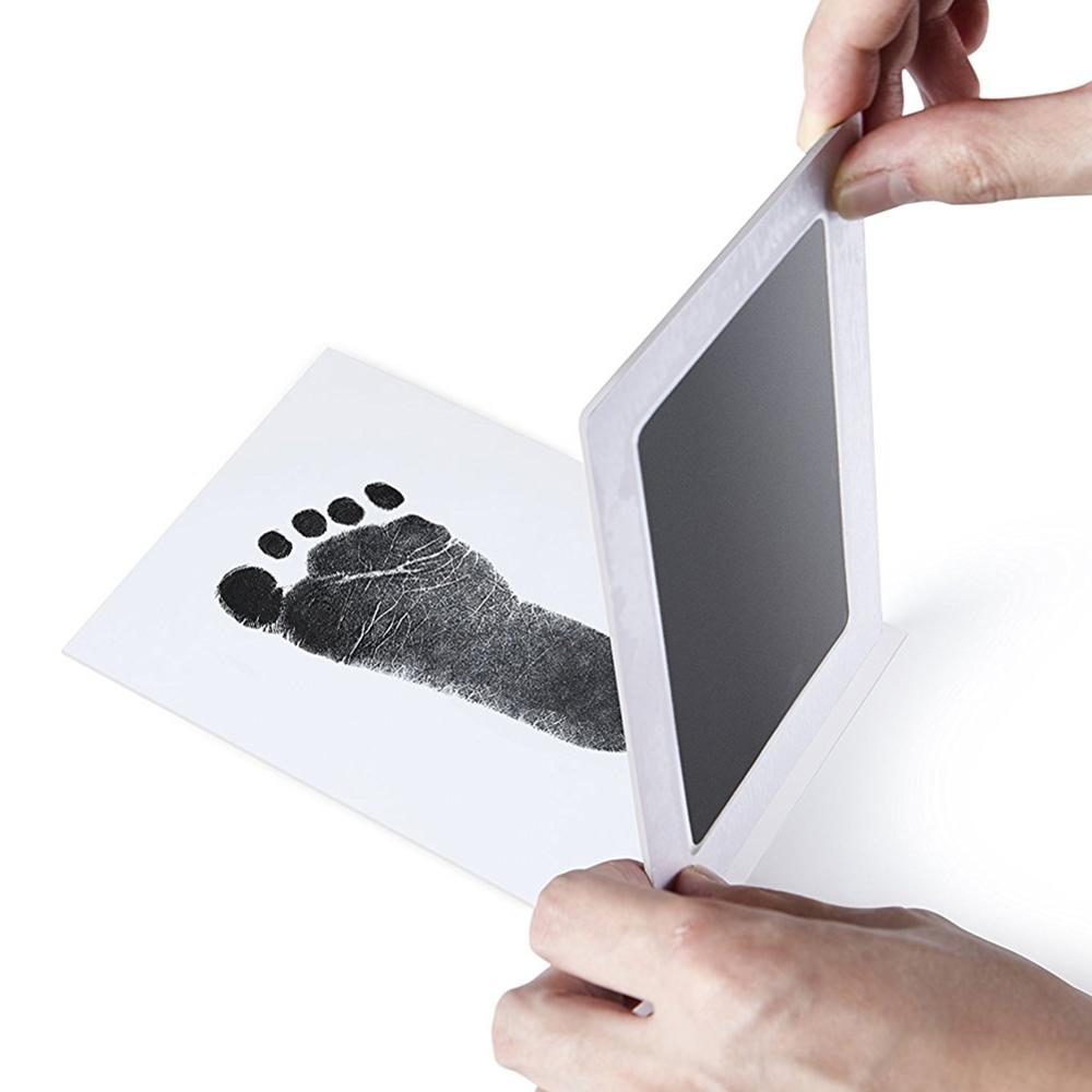 HANDMANDE Hottest Safe Non-Toxic Baby Footprints Handprint No Touch Skin Inkless Ink Pads Kits for 0-6 Months Newborn Pet Dog Paw Prints Souvenir