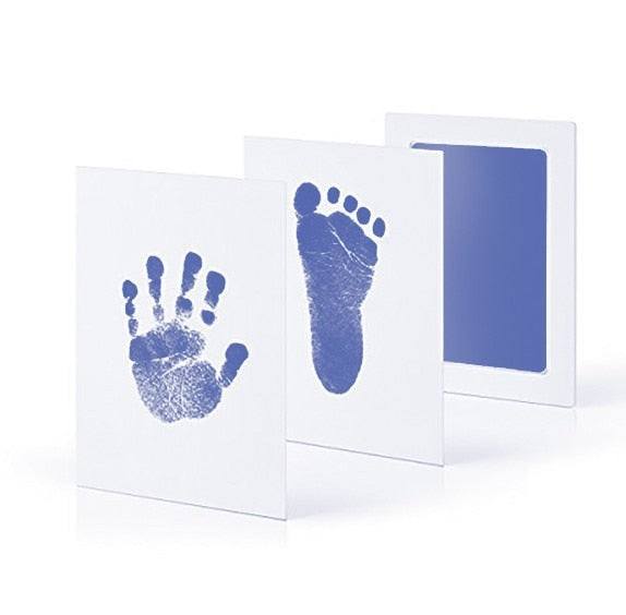 HANDMANDE Hottest Safe Non-Toxic Baby Footprints Handprint No Touch Skin Inkless Ink Pads Kits for 0-6 Months Newborn Pet Dog Paw Prints Souvenir