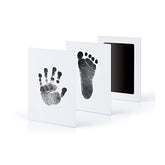 HANDMANDE Hottest Safe Non-Toxic Baby Footprints Handprint No Touch Skin Inkless Ink Pads Kits for 0-6 Months Newborn Pet Dog Paw Prints Souvenir