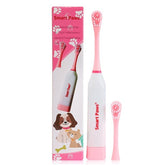 Electric Pet Dog Tooth Brush Cleaning Dogs Teeth with Non-slip Handle Perfect Teeth Care for Pet Dog Oral Health Products 4ever Pet Lover Pink 