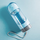 便攜式寵物水瓶，旅行水杯分配器，適用於狗、貓、小動物，抗菌抽屜式雙面、輕質防漏、不含 BPA 食品級戶外飲料瓶碗